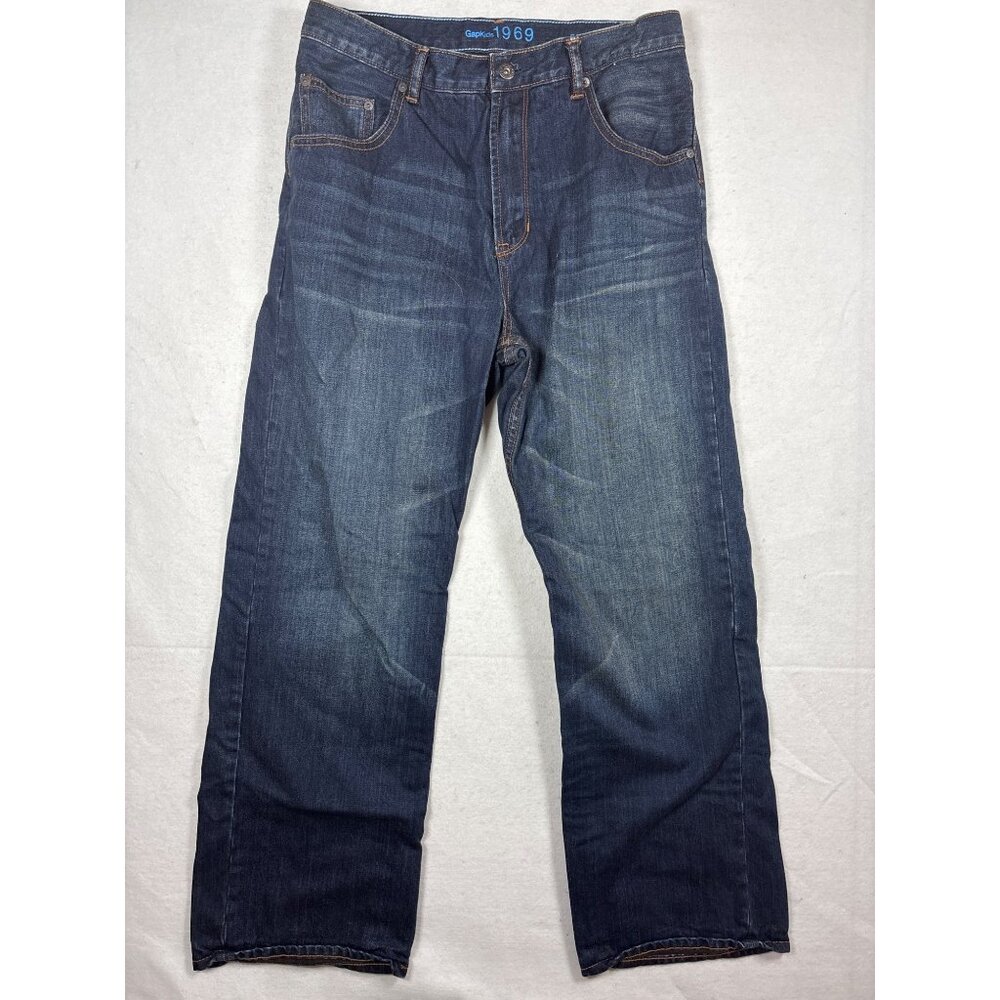 GapKids 1969 Slouch Husky Jeans Size 16 Blue Denim